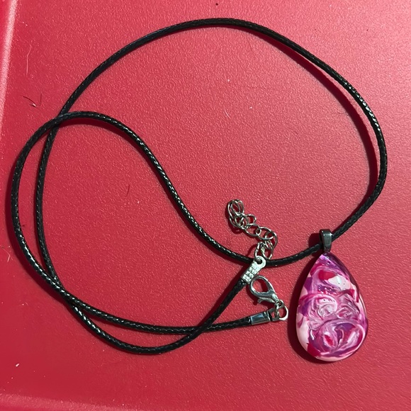 Local Art Pink Charm Adjustable Necklace - Picture 1 of 2